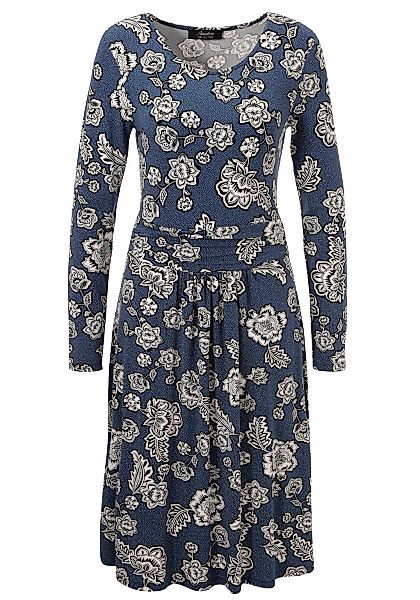 Aniston SELECTED Jerseykleid, mit abstrakter Blüten- und Blättermusterung - günstig online kaufen