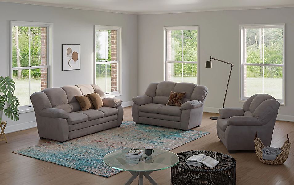 COTTA Polstergarnitur "Casino, Sofa Set, 3-2-1 Sitzer, Wohnzimmer Garnitur" günstig online kaufen