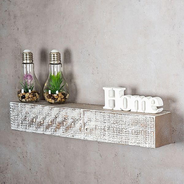 Levandeo® Wandregal, levandeo Wandregal Holz Massiv günstig online kaufen
