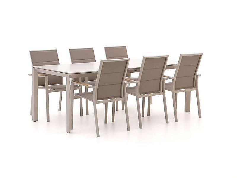 Bellagio Albinea/Sestino 220 cm Gartenmöbel-Set 7-Teilig Stapelbar günstig online kaufen