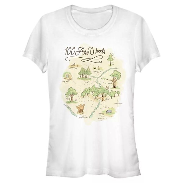 Disney - Winnie Puuh - 100 Acre Woods Acre Map - Frauen T-Shirt günstig online kaufen