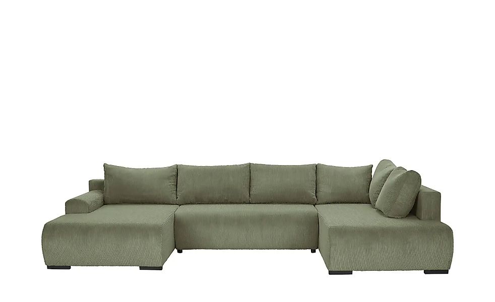 smart Wohnlandschaft  Nelly ¦ grün ¦ Maße (cm): B: 345 H: 85 T: 202.0 Polst günstig online kaufen