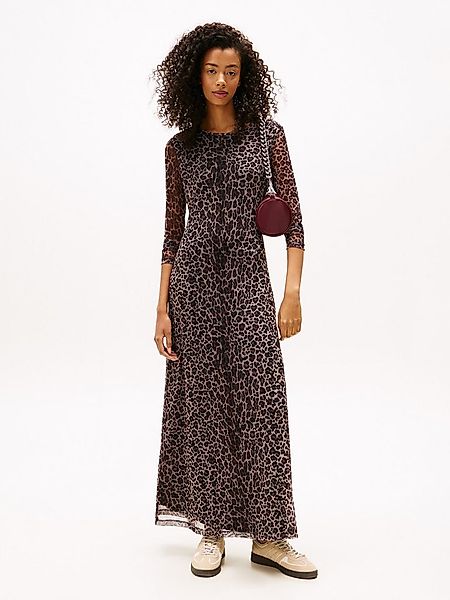 Tommy Jeans Jerseykleid TJW AOP MESH MIDI DRESS EXT günstig online kaufen