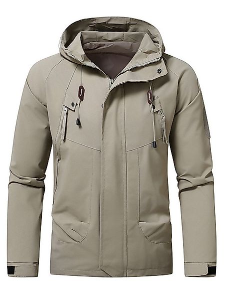 YOUTHUP Funktionsjacke Herren Regenjacken Leichte Outdoor Windjacke mit Kap günstig online kaufen
