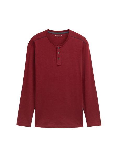 TOM TAILOR Langarmshirt T-Shirt Henley Langarmshirt günstig online kaufen
