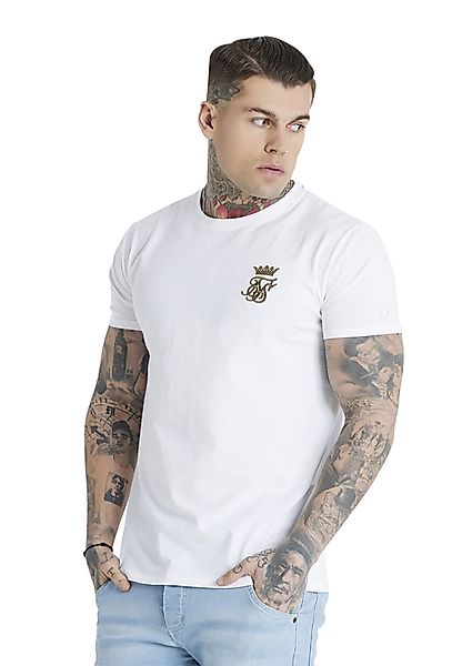 SikSilk Herren T-Shirt MESSI SIKSILK GYM TEE SS-20569 White Gold Weiß günstig online kaufen