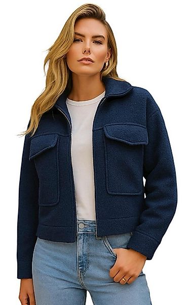 Worldclassca Fellimitatjacke Worldclassca Bomberjacke Zip Trench Teddy Jack günstig online kaufen