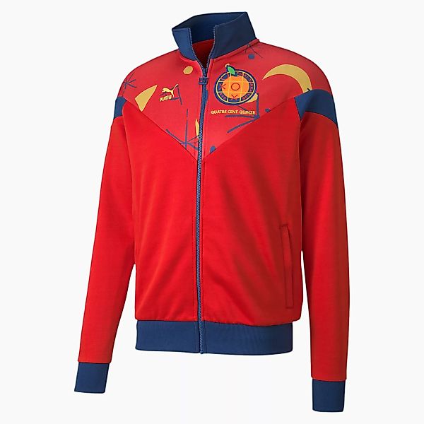 PUMA Spanien Herren Trainingsjacke | Mit Aucun | Rot/Blau | Größe: XXL günstig online kaufen