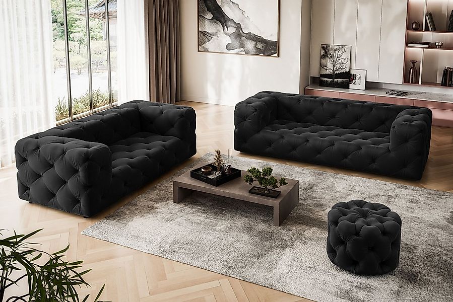 Home affaire 2-Sitzer FOLLINA, 2-Sitzer Sofa mit klassischer Chesterfield-K günstig online kaufen
