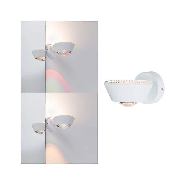 Paulmann "LED Wandleuchte Sabik IP44 2700K 800lm / 390lm 230V 9W / 4W dimmb günstig online kaufen