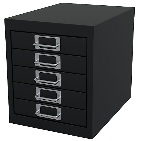 HAGO Ablageregal Aktenschrank Schwarz Schubladenschrank 5 günstig online kaufen