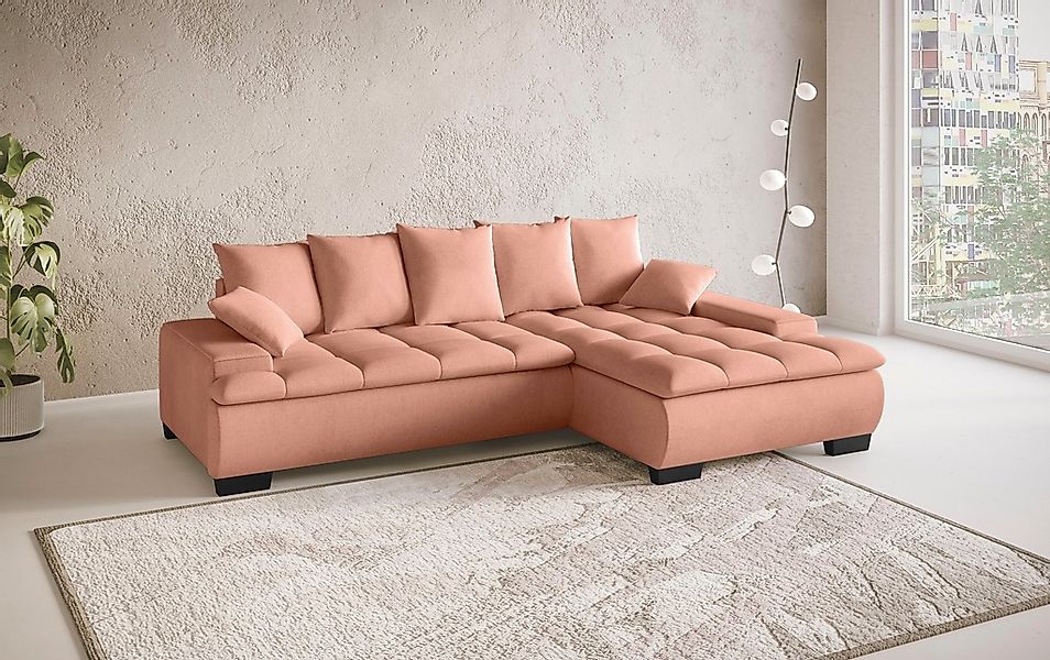 INOSIGN Ecksofa "Haiti II, L-Form", wahlweise mit Schlaffunktion/Bettkasten günstig online kaufen