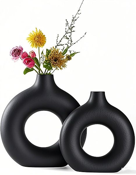 YINDN Dekovase 2er Set Keramik Vase, günstig online kaufen