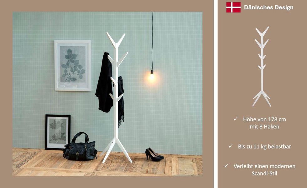 ACTONA GROUP Kleiderständer "Ascot" Garderobenständer aus lackiertem MDF, m günstig online kaufen