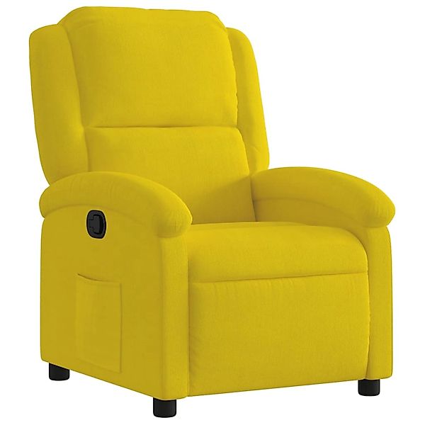 vidaXL Sessel Relaxsessel Gelb Samt (1-St) günstig online kaufen