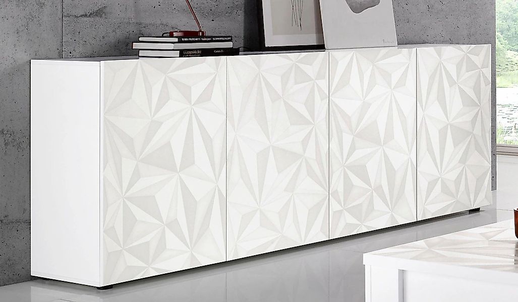 INOSIGN Sideboard "Prisma Breite 241, Kommode 4 Türen, Anrichte", Front mit günstig online kaufen
