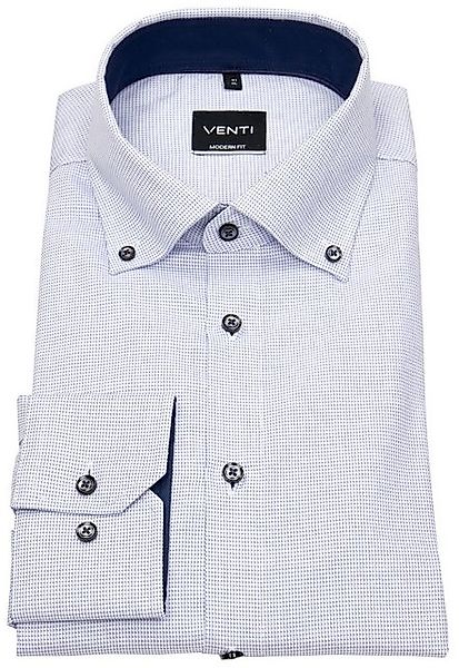 VENTI Businesshemd Modern Fit leicht tailliert bügelfrei Button-Down-Kragen günstig online kaufen