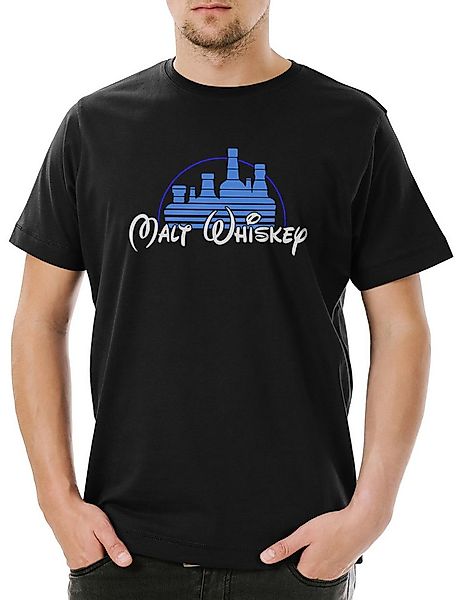 Urban Backwoods Print-Shirt Malt Whiskey I Herren T-Shirt Schottisch Whisky günstig online kaufen