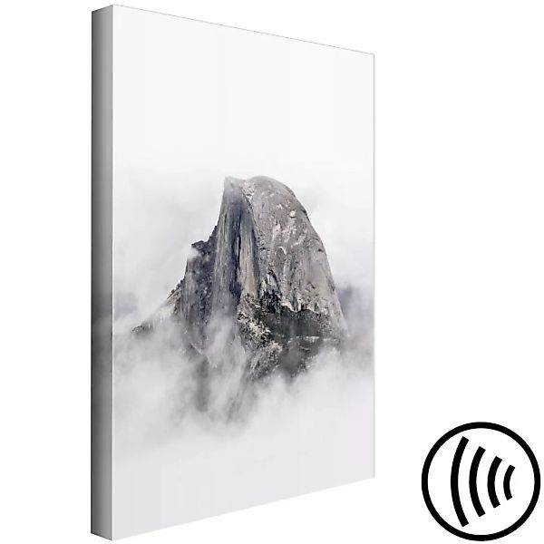 Leinwandbild Der Berg Half Dome – eine Landschaft mit Felsen in den Wolken günstig online kaufen