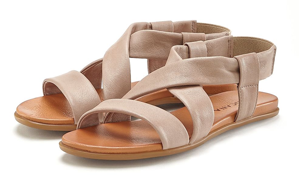 LASCANA Sommerschuh Sandale aus Leder mit günstig online kaufen
