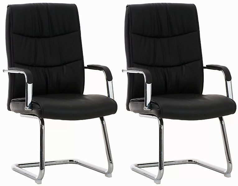 CLP Besucherstuhl Caro Kunstleder (2er Set), günstig online kaufen