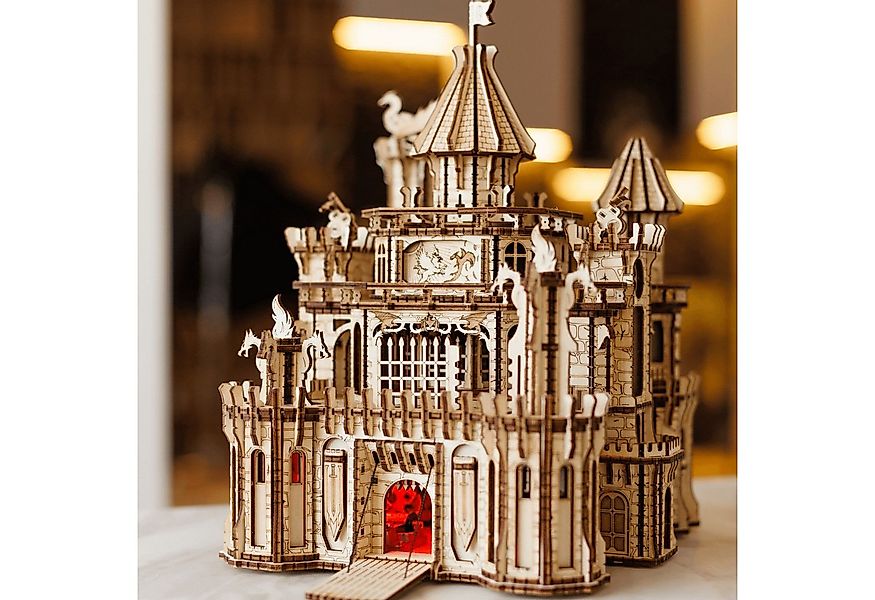 WoodTrick Modellbausatz WoodTrick Dragon Castle Mechanisches Holzpuzzle, (9 günstig online kaufen