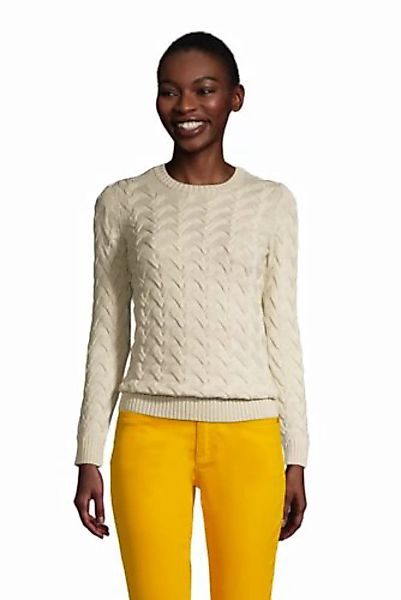 Zopfmuster-Pullover DRIFTER, Damen, Größe: S Normal, Beige, Baumwolle, by L günstig online kaufen