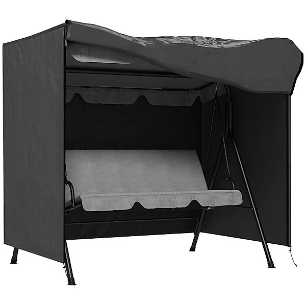 Outsunny Abdeckung für Schaukel Polyester Dunkelgrau 177L x 114B x 152H cm günstig online kaufen