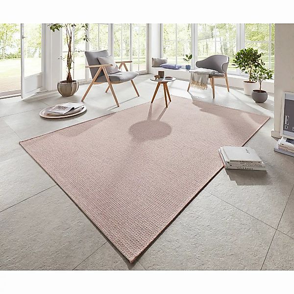 home24 ELLE DECOR Teppich Millau Rosa für Innen/Außen Rechteckig 160x230 cm günstig online kaufen