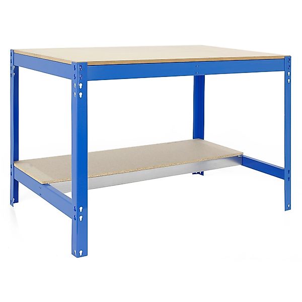 PROREGAL Werkbank Buffalo HxBxT 84 x 120 x 61 cm Traglast 600 kg Blau günstig online kaufen