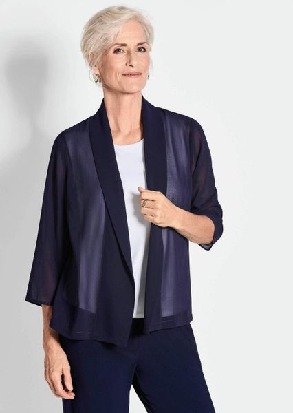 GOLDNER Jerseyblazer Blaue leichte Jacke mit günstig online kaufen