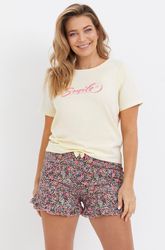 Mademoiselle Sommeil Shorty mit Motivdruck (2 günstig online kaufen