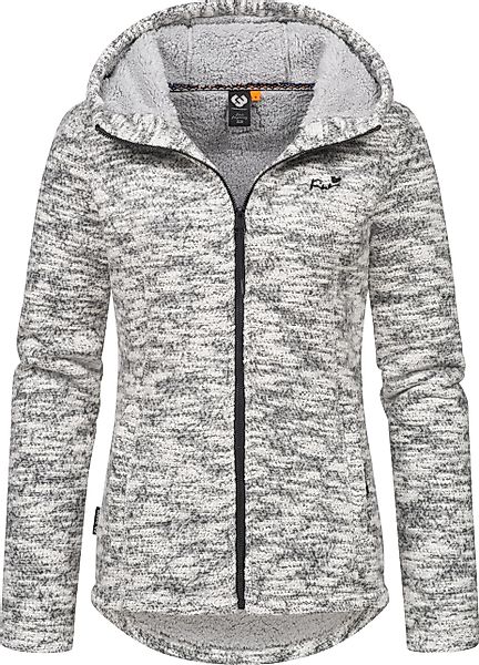 Ragwear Kapuzenstrickjacke "Lyshka Melange", Kuschelige Kapuzenjacke in Str günstig online kaufen