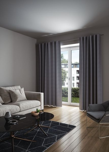 my home Vorhang "LONDON" verdeckte Schlaufen 1 Stk. tlg. Sicht- und Lichtsc günstig online kaufen