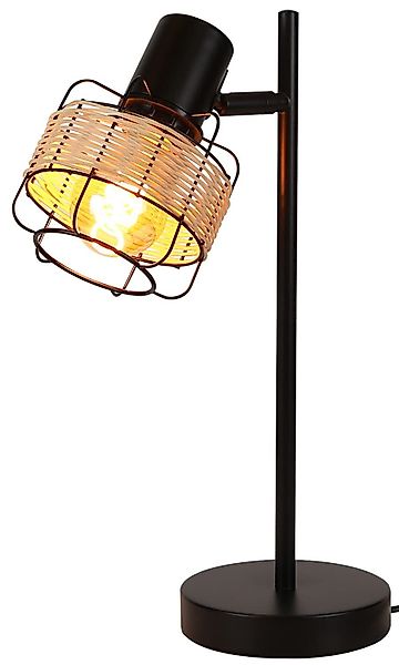 ZMH Tischleuchte Rattan Boho Rustikal E27 günstig online kaufen