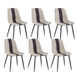 Mondeer Esszimmerstuhl Polsterstuhl, mit Metallbeinen, (6 günstig online kaufen