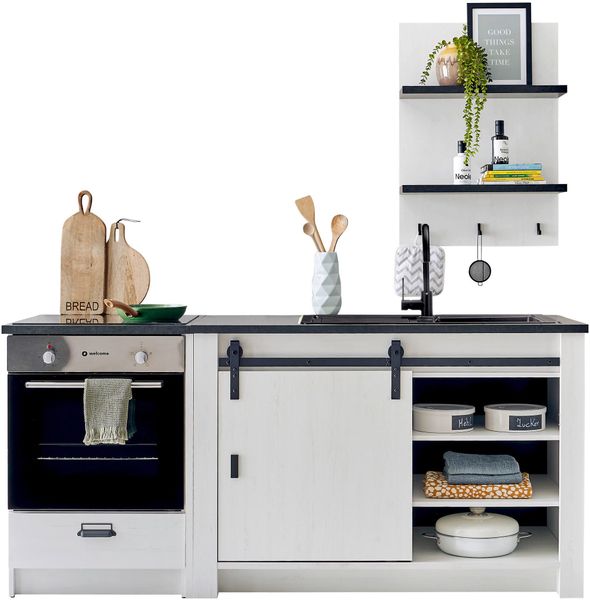 Home affaire Küchenzeile Sherwood, Breite 196 günstig online kaufen