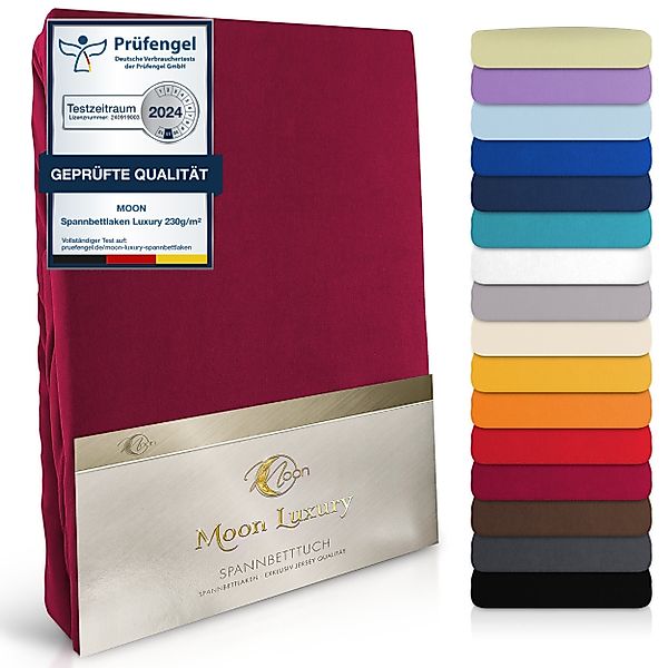 MOON Heimtextilien Spannbettlaken MOON-Luxury Spannbettlaken Jersey günstig online kaufen
