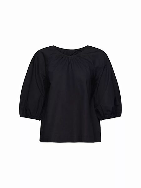 Esprit Kurzarmbluse Popeline-Bluse mit Blouson-Ärmeln günstig online kaufen