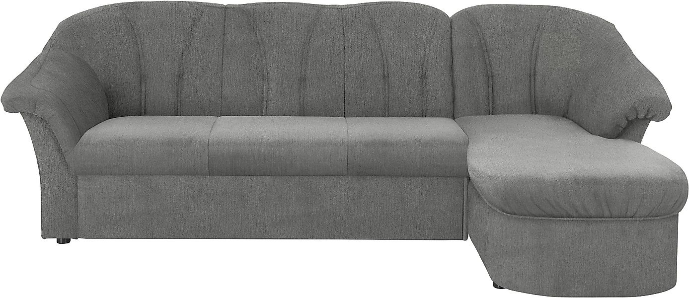 DOMO collection Ecksofa »Pegnitz, elegante Rückensteppung, kompakte Stellma günstig online kaufen
