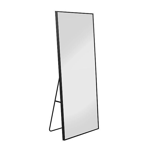 PXloue Ganzkörperspiegel Standspiegel Aluminiumrahmen mit Ständer Schwarz 1 günstig online kaufen