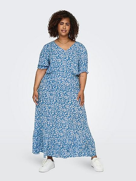 ONLY CARMAKOMA Shirtkleid V-Ausschnitt taillierte Abnäher (lang) CARCHIANTI günstig online kaufen