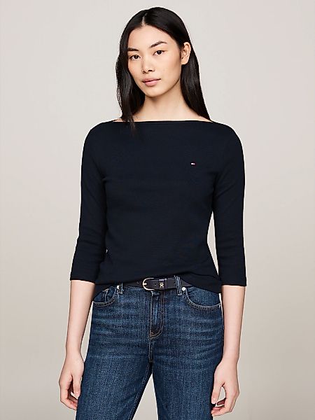 Tommy Hilfiger 3/4-Arm-Shirt "NEW CODY SLIM BOAT-NK" Baumwolle, U-Boot-Auss günstig online kaufen