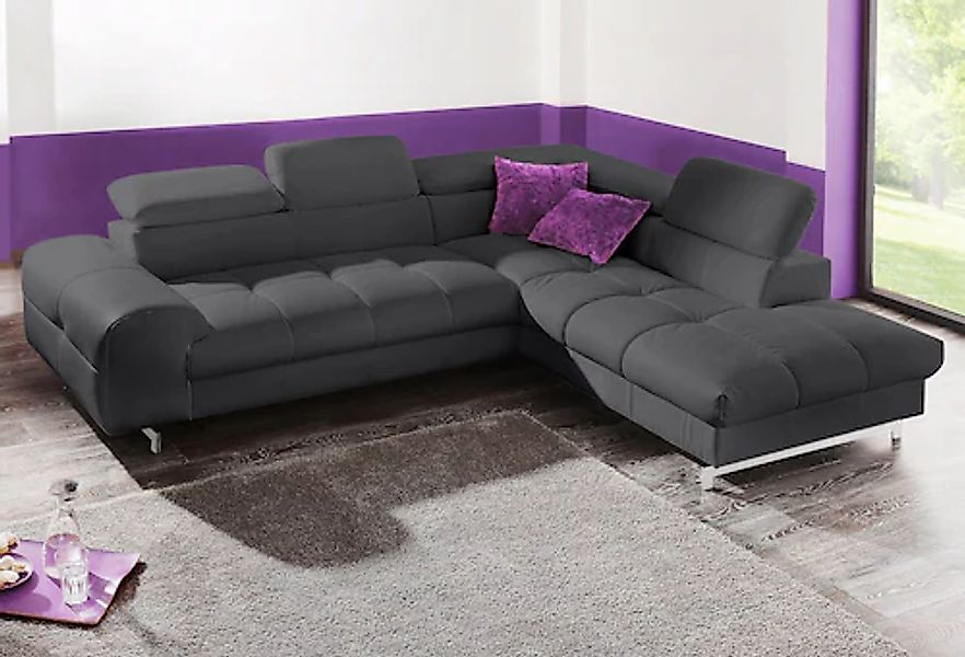 COTTA Polstergarnitur »Chef L-Form«, (Set), Set bestehend aus: Ecksofa mit günstig online kaufen