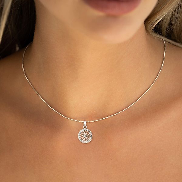 iz-el Silberkette Kette Silber Mandala Sonne günstig online kaufen