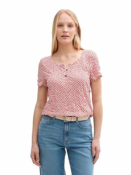 TOM TAILOR T-Shirt, mit All-Over Print günstig online kaufen