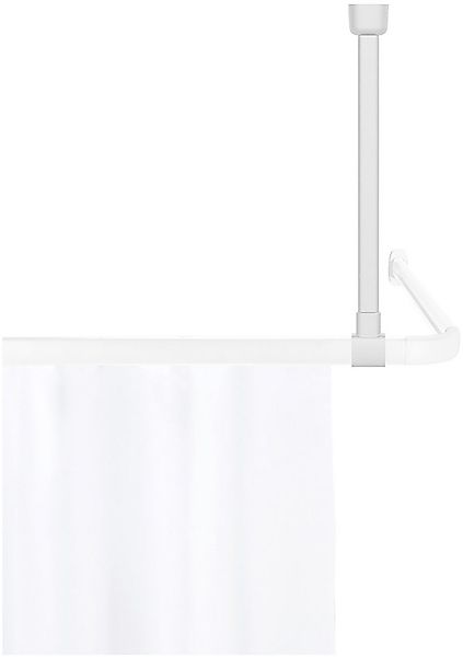 WENKO Duschstangen-Deckenhalter Modell Era, Deckenstütze aus Aluminium für günstig online kaufen