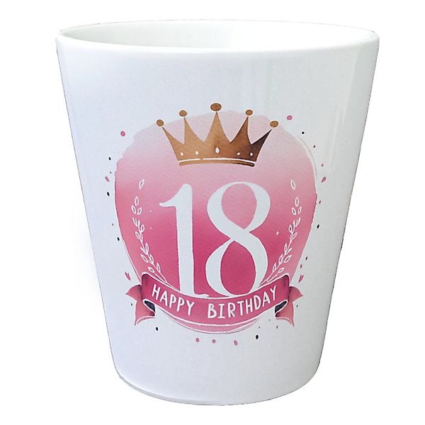 speecheese Blumentopf Happy Birthday 18 Krone günstig online kaufen