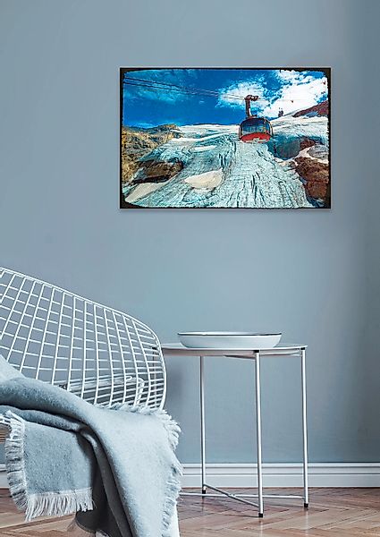 queence Metallbild "Gondola", Schriftzüge-Berge & Alpenbilder, (1 St.), Sta günstig online kaufen