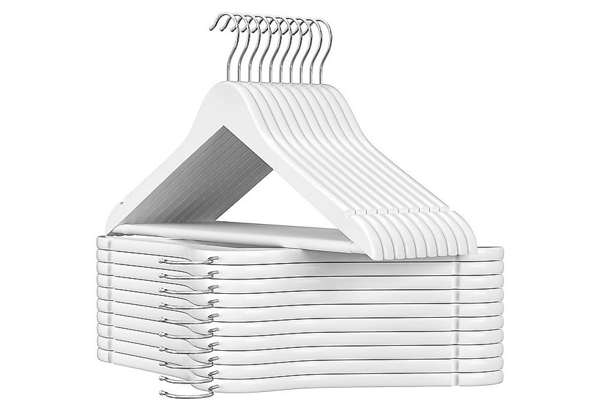 SONGMICS Kleiderbügel Bügel, (20-tlg), Bügel aus Massivholz, Einkerbungen, günstig online kaufen